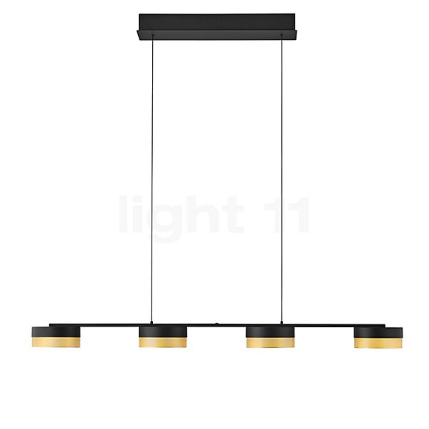 Hell Mesh Hanglamp LED 4-lichts zwart/goud