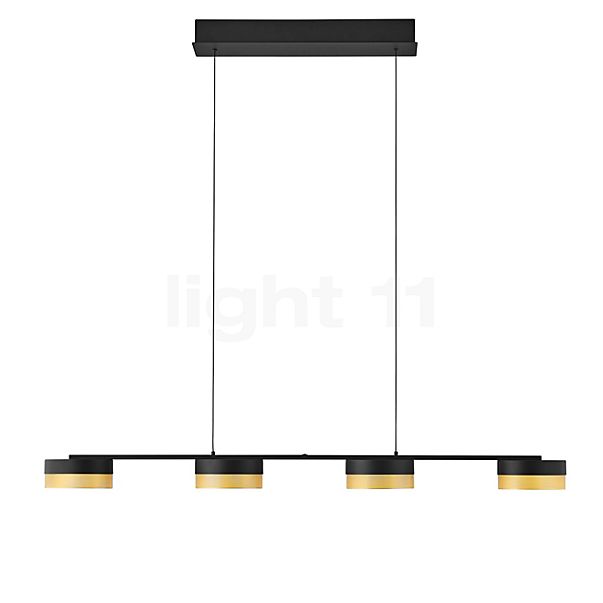 Hell Mesh Pendant Light LED 4 lamps black/gold