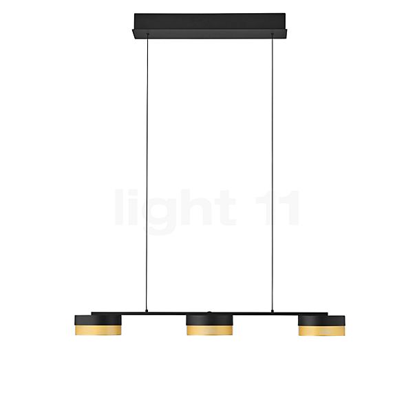 Hell Mesh Suspension LED 3 foyers noir/doré