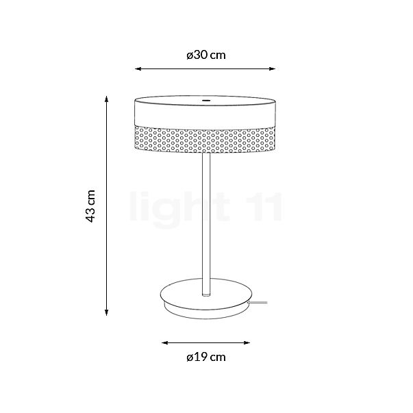 Hell Mesh Table Lamp LED sand , discontinued product sketch