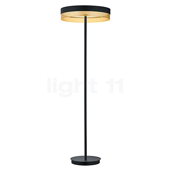 Hell Mesh, lámpara de pie LED negro/dorado - 140 cm