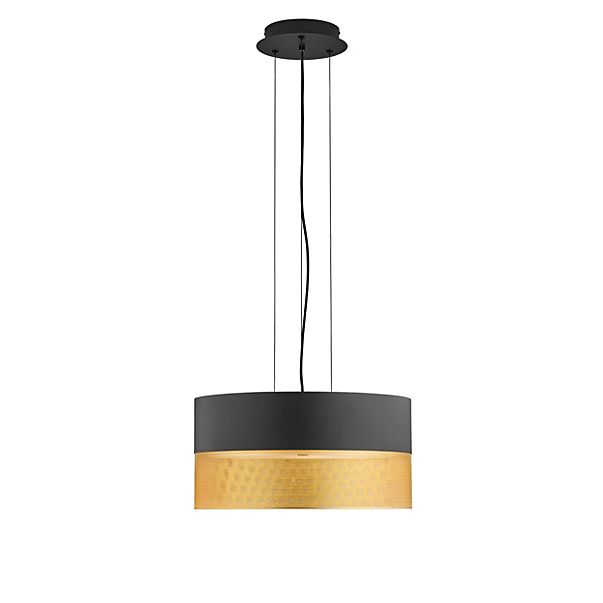 Hell Mesh, lámpara de suspensión negro/oro - 50 cm