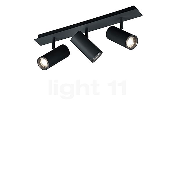 Hell Polo Lampada da soffitto 3 fuochi nero - angolare