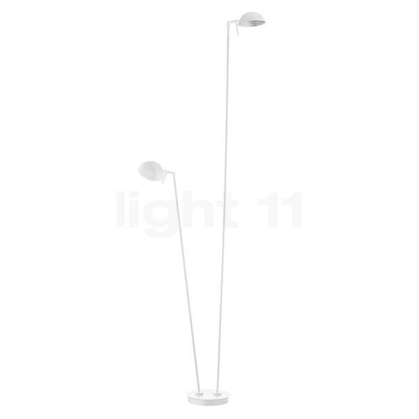 Hell Samy Lampadaire LED 2 foyers blanc - 180 cm