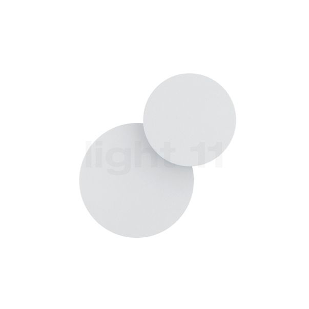 Hell Tilda Wall Light LED round - 2 lamps white