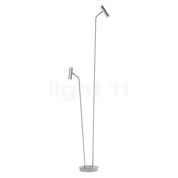 Hell Tom Gulvlampe LED 2-flammer nikkel - 180 cm