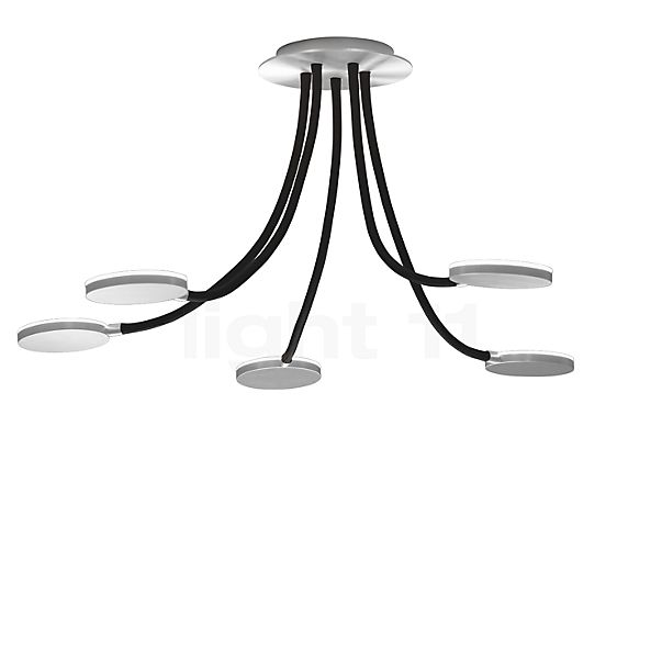 Holtkötter Flex D5 Plafondlamp LED aluminium/zwart