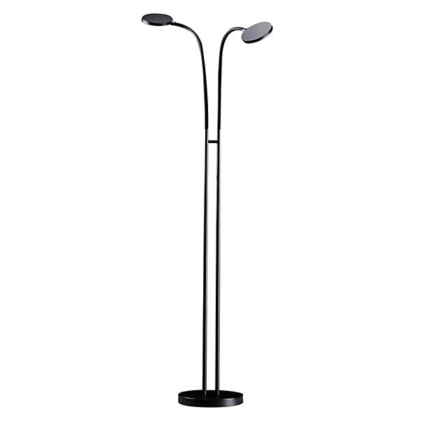 Holtkötter Flex Twin, negro/negro – Lámpara de pie led