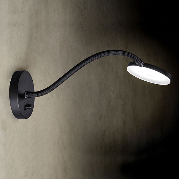 Holtkötter Flex W, lámpara de pared LED aluminio/gris