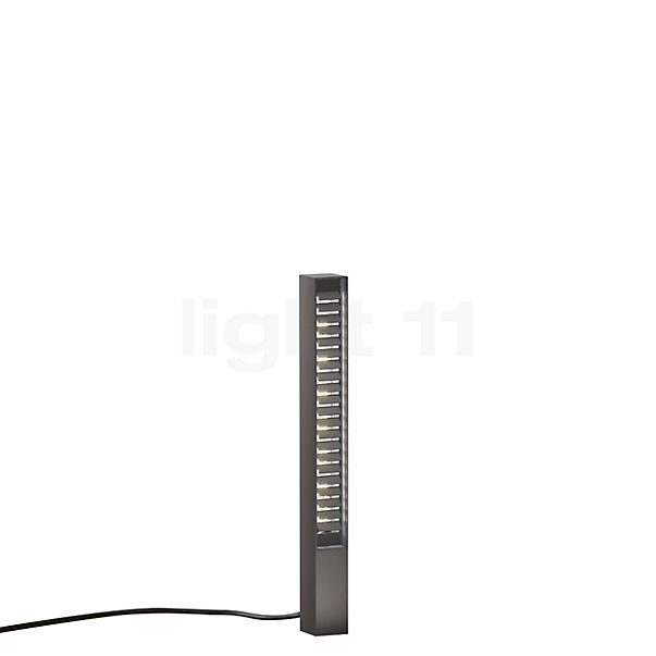 IP44.DE Lin Borne d'éclairage LED marron - avec piquet de mise en terre - avec fiche