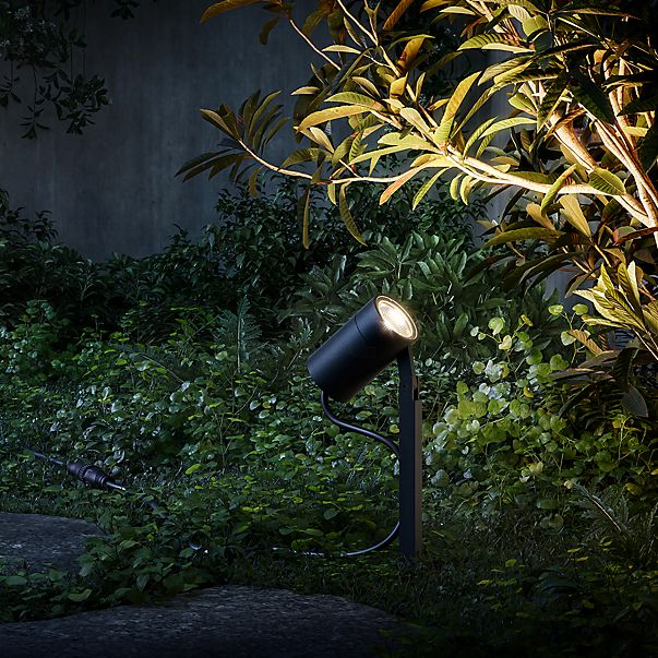 IP44.DE Piek Mini, luz solar con piqueta para jardín negro