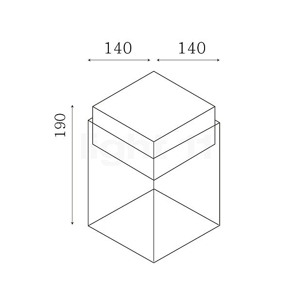 IP44.DE Qua Solar Light LED bronze sketch