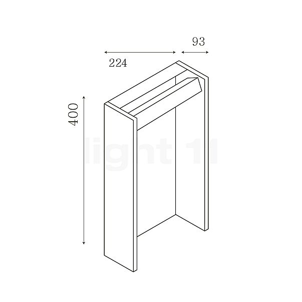 IP44.DE Slat Sockelleuchte LED brown sketch