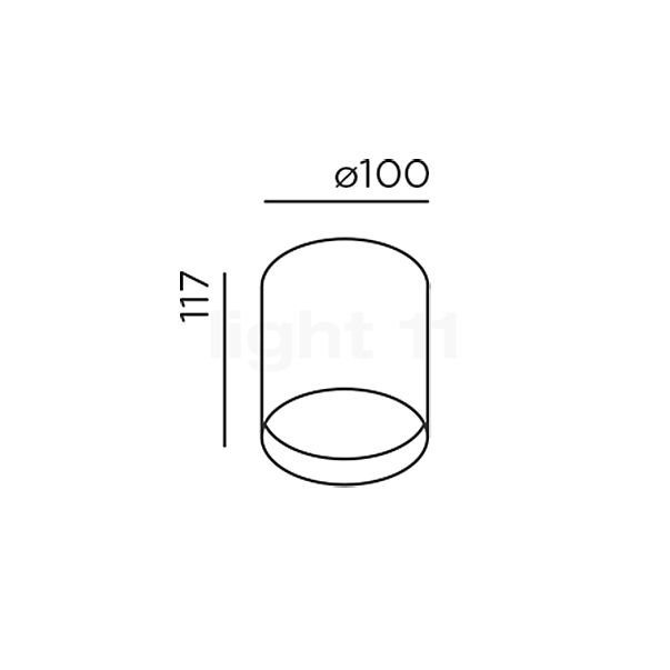 IP44.DE Up R Ceiling Light LED white sketch