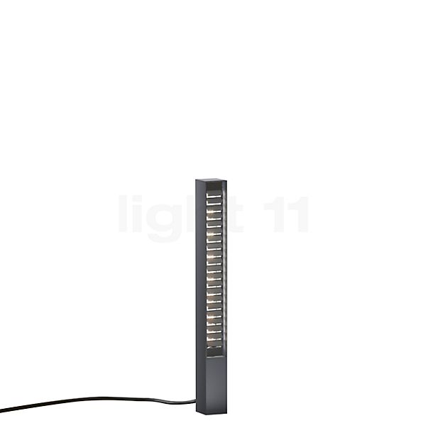 IP44.de Lin Borne d'éclairage LED anthracite - avec piquet de mise en terre - avec fiche