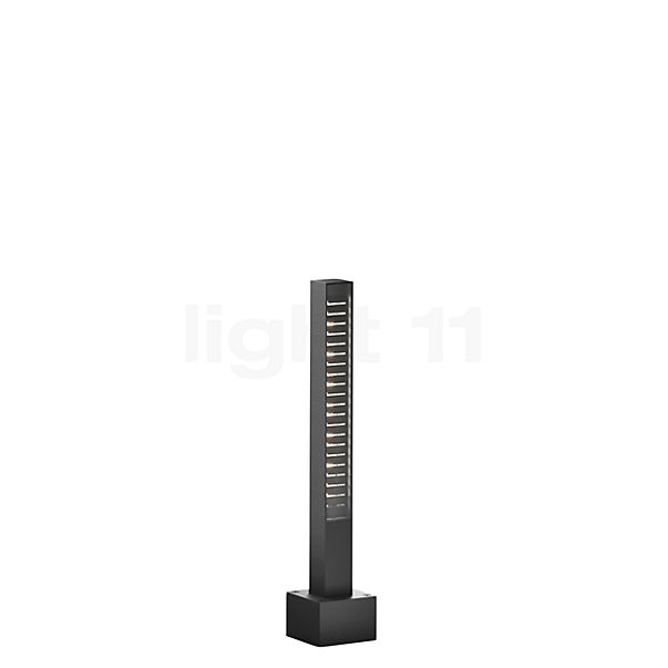 IP44.de Lin Buitenlamp op sokkel LED zwart - met voet - zonder stekker