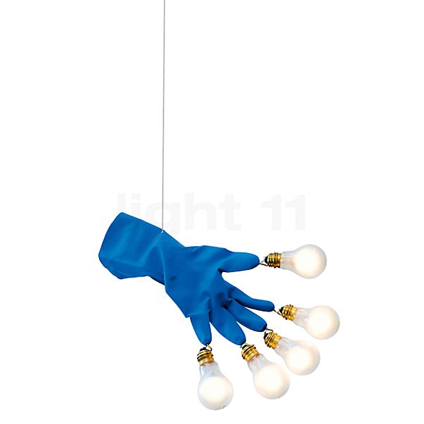 Ingo Maurer Luzy Take Five, lámpara de suspensión LED azul