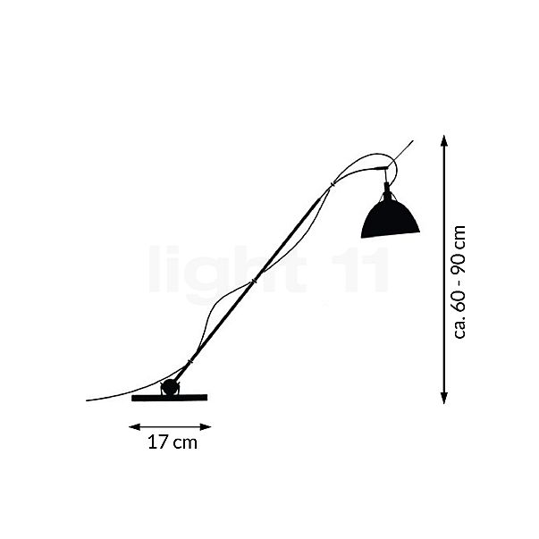 Ingo Maurer Max.Kugler LED chrome brillant - vue en coupe