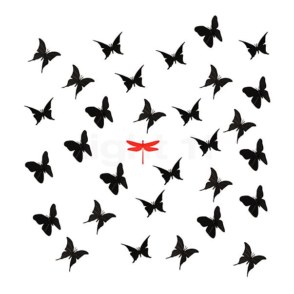 Ingo Maurer Schwarze Schmetterlinge für La Festa delle Farfalle schwarz