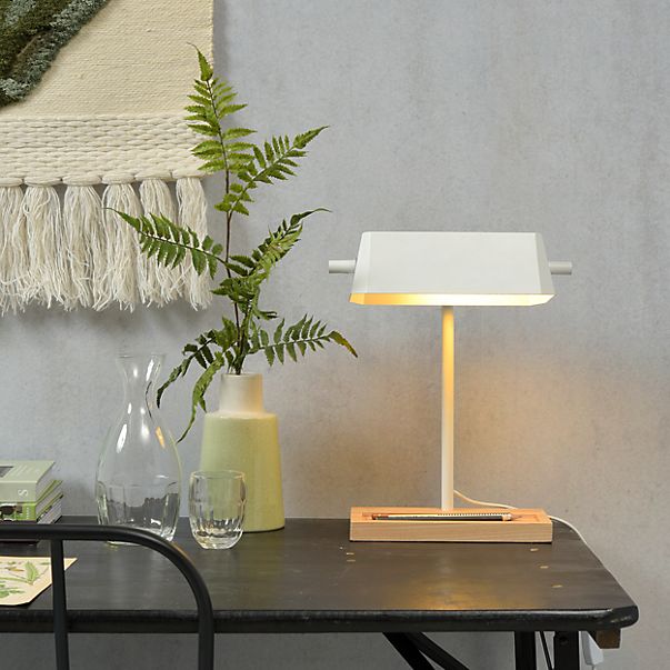 It's about RoMi Cambridge Lampe de table blanc