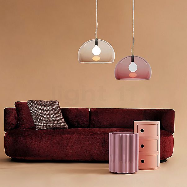 Kartell Small FL/Y Hanglamp roze , Magazijnuitverkoop, nieuwe, originele verpakking