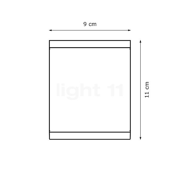 LEDS-C4 Afrodita GU10 Ceiling Light grey , discontinued product sketch