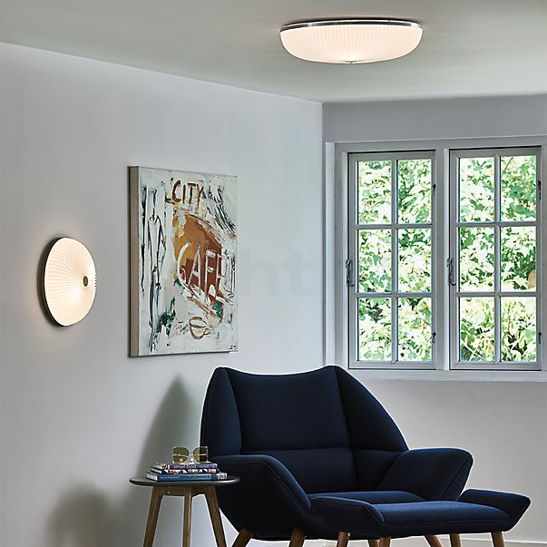 Le Klint Lamella wall/ceiling light aluminium, ø50 cm