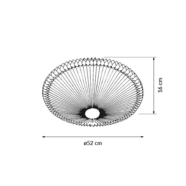 Le Klint Model 26 Ceiling Light plastic - 52 cm sketch