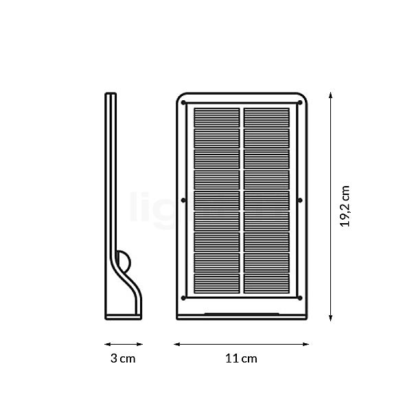 Ledvance Door LED Luce solare LED bianco - vista in sezione