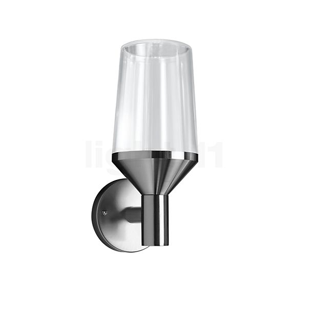 Ledvance Endura Classic Calice, lámpara de pared acero inoxidable/vaso transparente