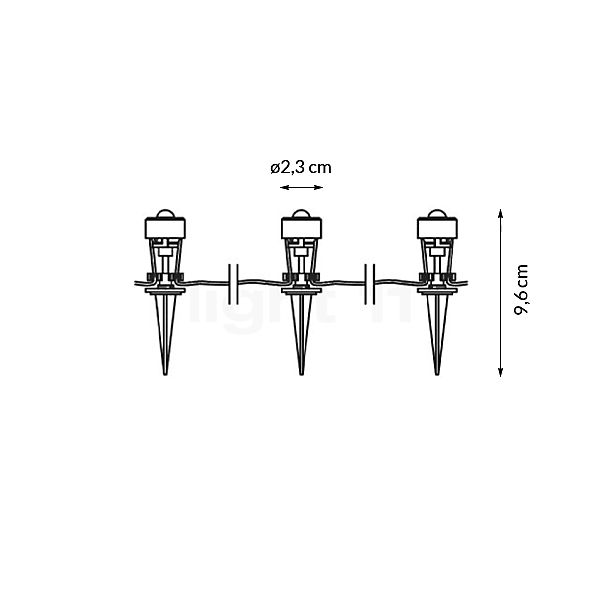 Ledvance Endura Garden Dot Fairy Lights LED 18-flame sketch