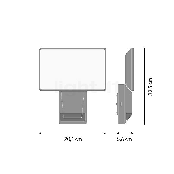 Ledvance Endura Pro Flood Wall Light LED white - large sketch