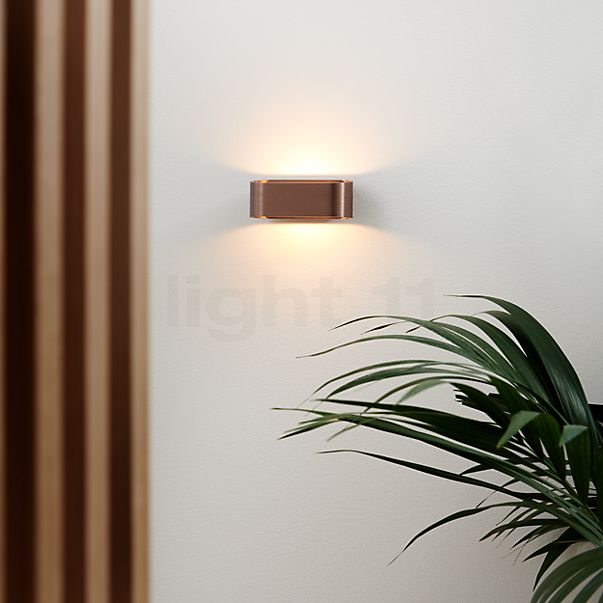 Light Point Aura Lampada da parete LED titanio - 16 cm