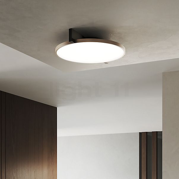 Light Point Inlay Round Lampada da soffitto LED nero/dorato - 44 cm
