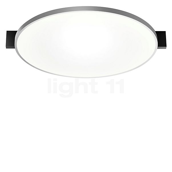 Light Point Inlay Round Plafonnier LED noir/argenté - 44 cm