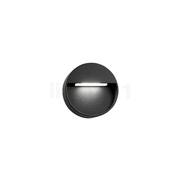 Light Point Serious Wandleuchte LED schwarz - 10 cm