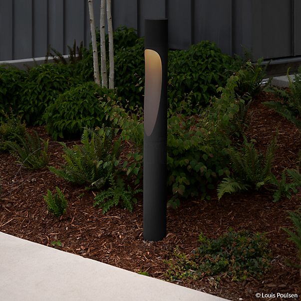 Louis Poulsen Flindt Garden Bolderarmatuur LED zwart - met geslepen stuk - zonder stekker - 3.000 K , uitloopartikelen