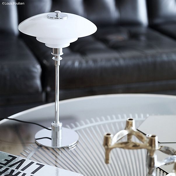 Louis Poulsen PH 2/1 Table Lamp chrome glossy