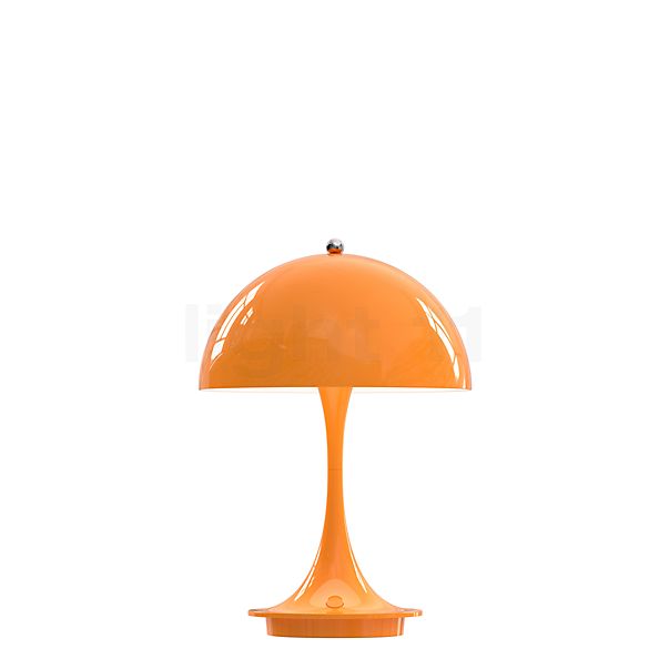 Louis Poulsen Panthella, portable lámpara recargable LED metal - naranja - 16 cm