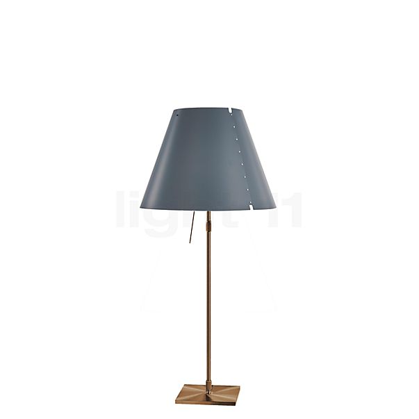 Luceplan Costanza Table Lamp shade concrete grey/frame brass - telescope - with dimmer