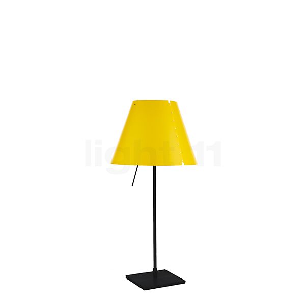 Luceplan Costanzina Table Lamp black/canary yellow