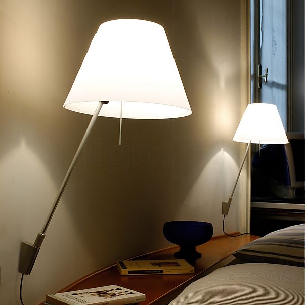  Costanzina, lámpara de pared aluminio/blanco