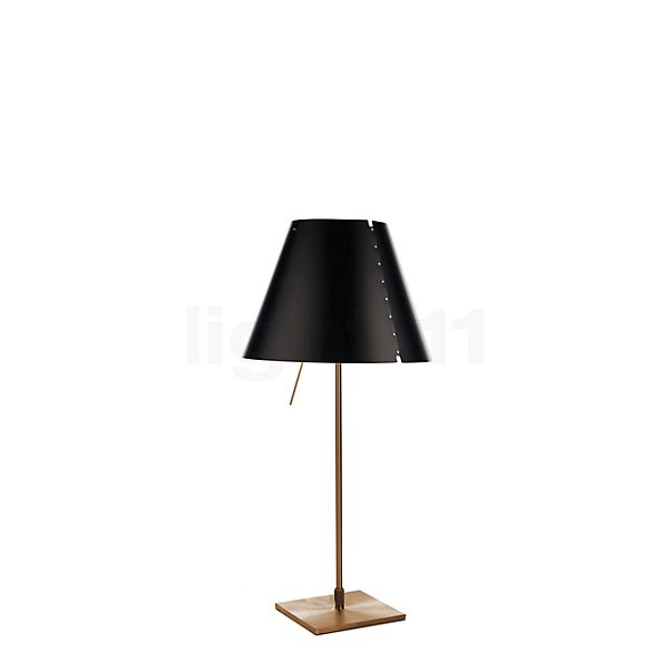Luceplan Costanzina, lámpara de sobremesa latón/negro regaliz