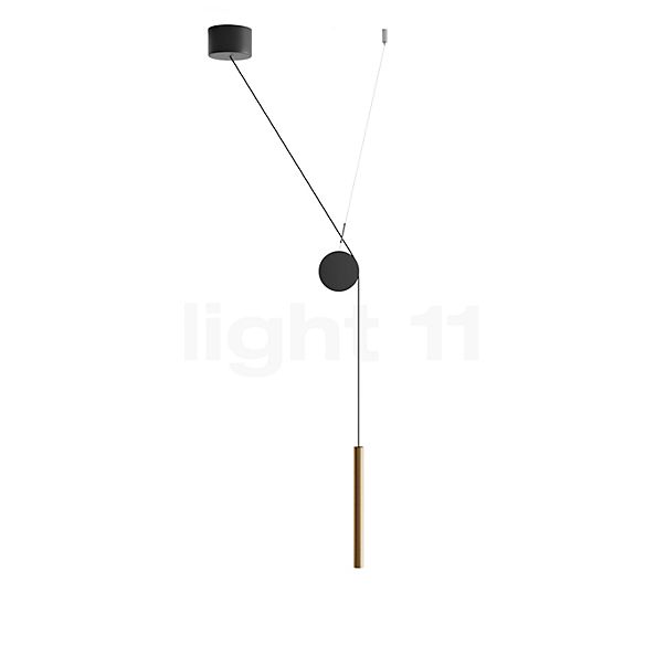 Luceplan Doi Hanglamp LED met Extra messing/zwart/zwart - Dali