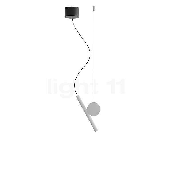 Luceplan Doi Lampada a sospensione LED bianco/nero/bianco - fase di dimmer