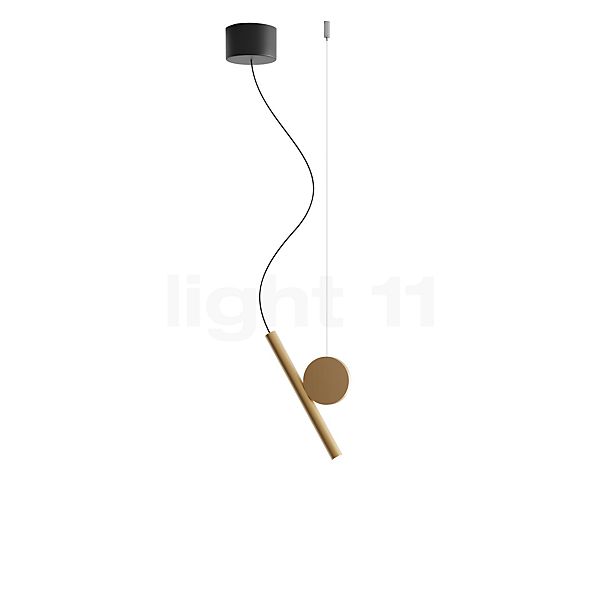 Luceplan Doi Pendant Light LED brass/black/brass - Dali