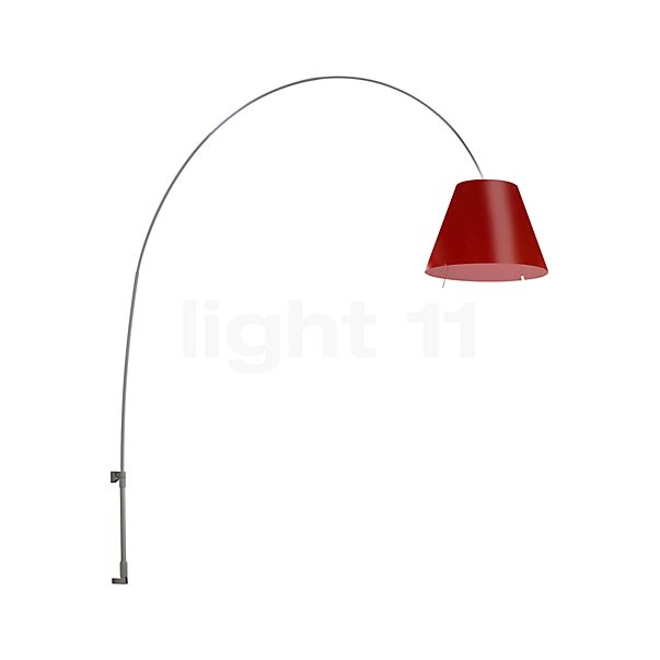 Luceplan Lady Costanza Wandlamp lampenkap rood - met dimmer