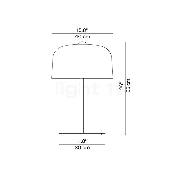 Luceplan Zile Tischleuchte weiß - 66 cm Skizze