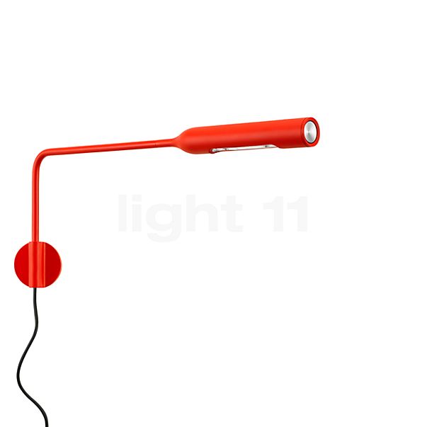 Lumina Flo Wandleuchte LED rot matt - 2.700 K - inkl. Betriebsgerät