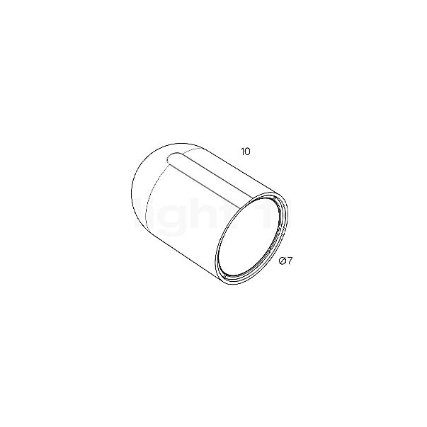 Lumina Perdue Battery Light LED white matt - 2er Set sketch